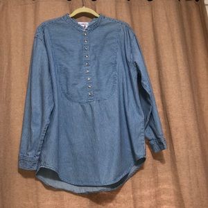 Andrew’s Blues Striped Ladies Shirt Large
